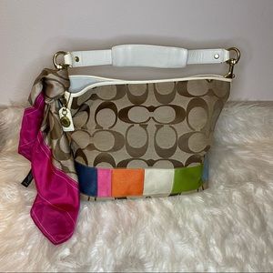 Coach Multi-Stripe Legacy hobo bag